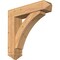 Ekena Millwork Thorton Arts and Crafts Smooth Bracket w/ Offset Brace, Western Red Cedar, 7 1/2"W x 32"D x 32"H BKT0806X32X32THR03SWR - alternate 1